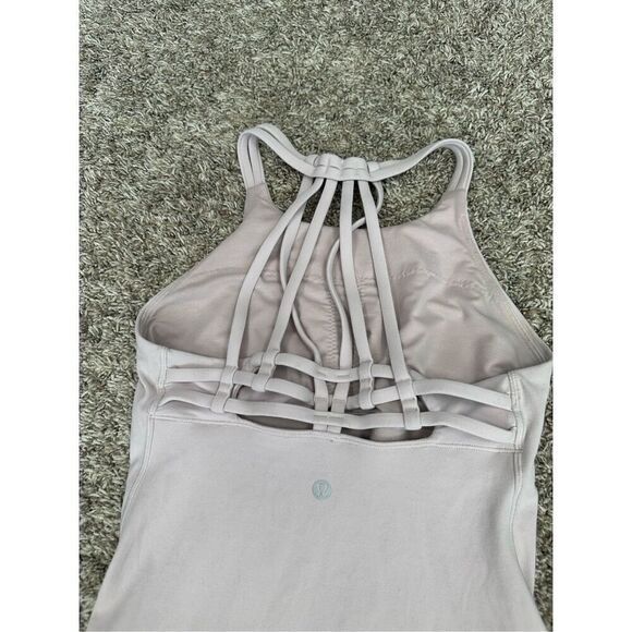 Lululemon Slide With Me Tank *Light Support For B/C Cup Porcelain Pink Size 4 - Picture 7 of 13